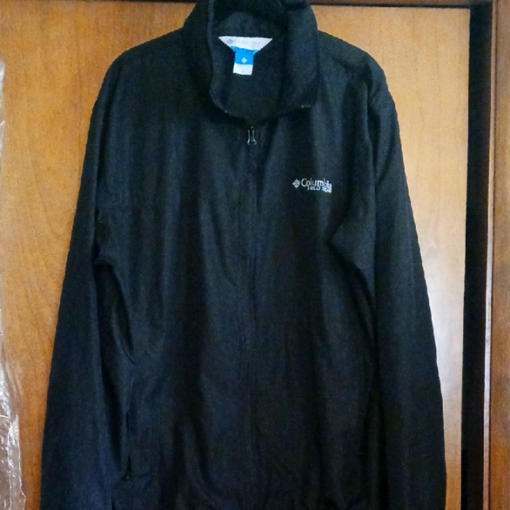 Columbia Men's Windbreaker Black Jacket, Size XL
